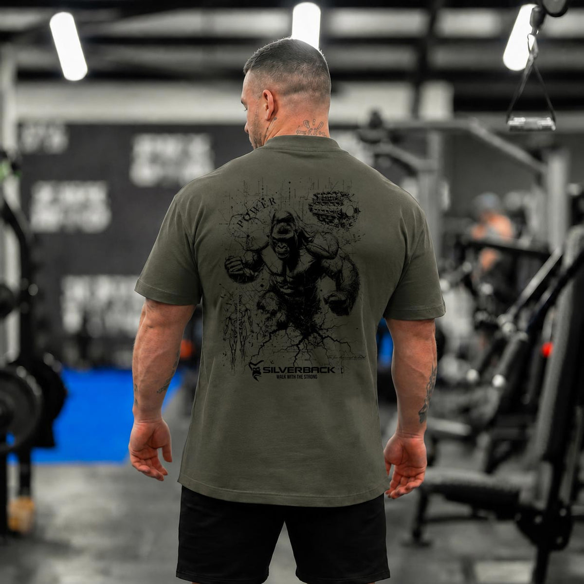 Power Relaxed T-Shirt - Khaki Olive