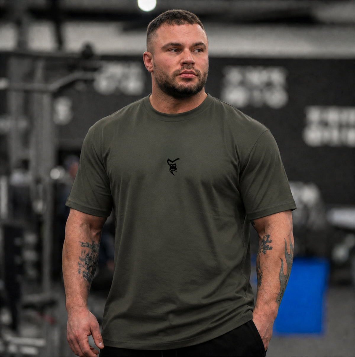 Power Relaxed T-Shirt - Khaki Olive