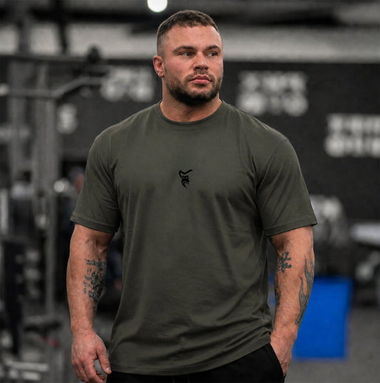 Power Relaxed T-Shirt - Khaki Olive